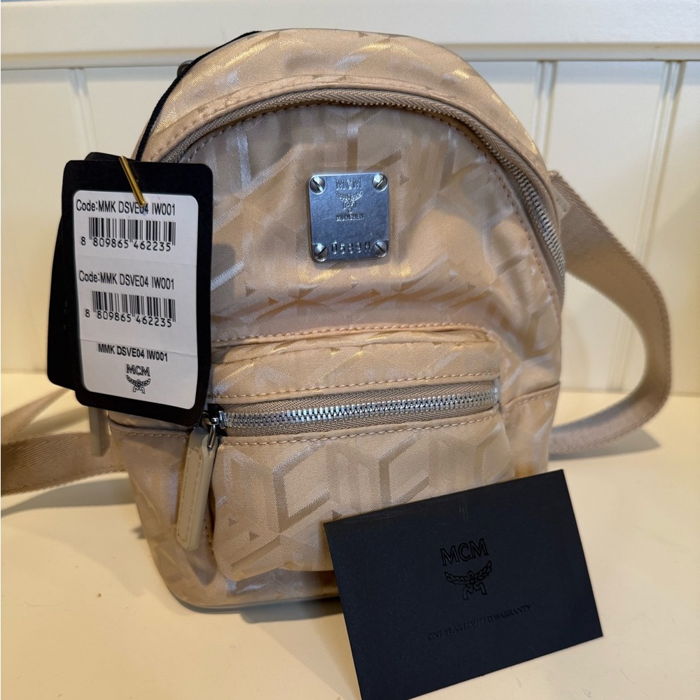 NWT MCM Mini Convertible Backpack